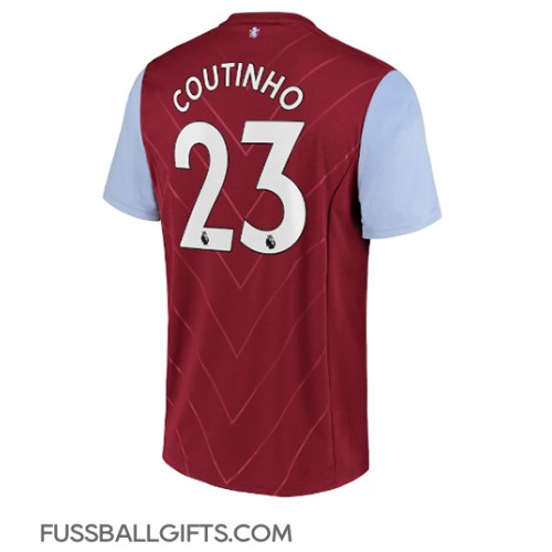 Aston Villa Philippe Coutinho #23 Fußballbekleidung Heimtrikot 2022-23 Kurzarm